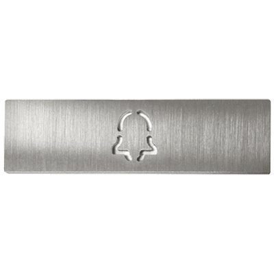 DoorBird D21x video door station cover for call button - Bell - Metal Finish - dwelligence - Accessory