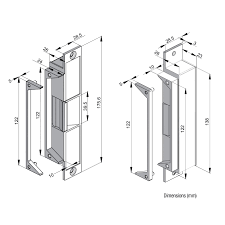 ES20 LOX Locking Electric Strike - Non - Monitored - 4 Hour Fire Rated - dwelligence - Electric Strike