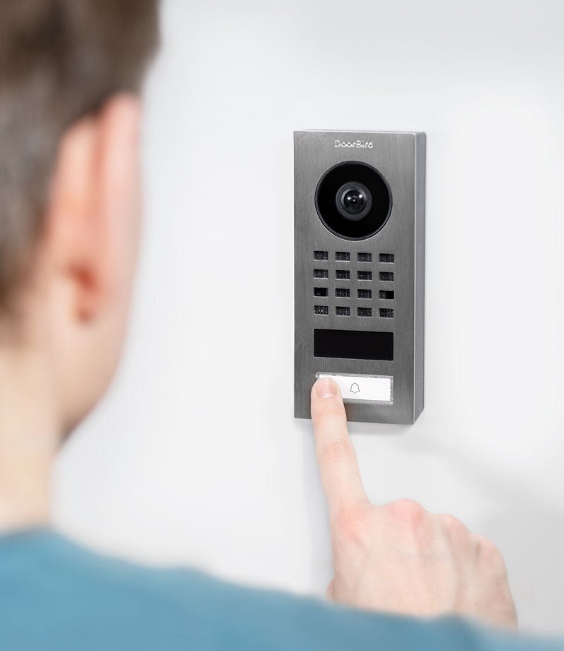 DoorBird D1101V IP Intercom Video Door Station, Surface Mount Stainless Steel Metallic Finish - dwelligence - Video IP Intercom
