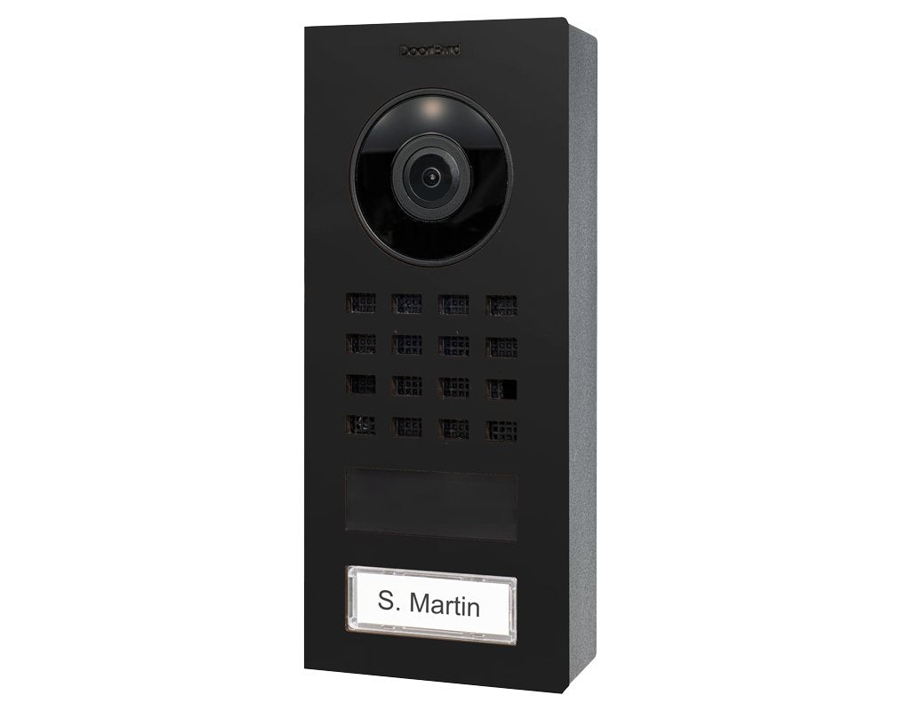 DoorBird D1101V IP Intercom Video Door Station, Surface Mount Stainless Steel Metallic Finish - dwelligence - Video IP Intercom
