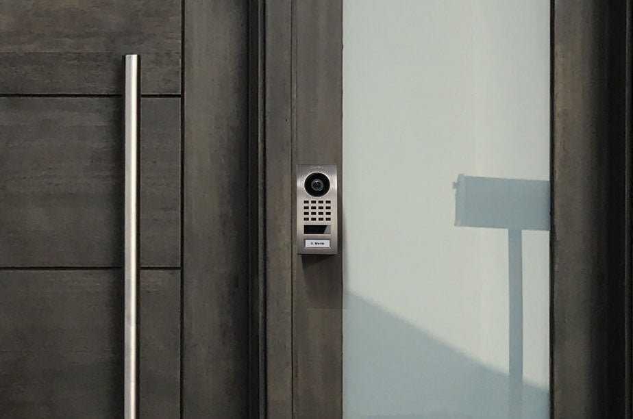 DoorBird D1101V IP Intercom Video Door Station, Surface Mount Stainless Steel Metallic Finish - dwelligence - Video IP Intercom
