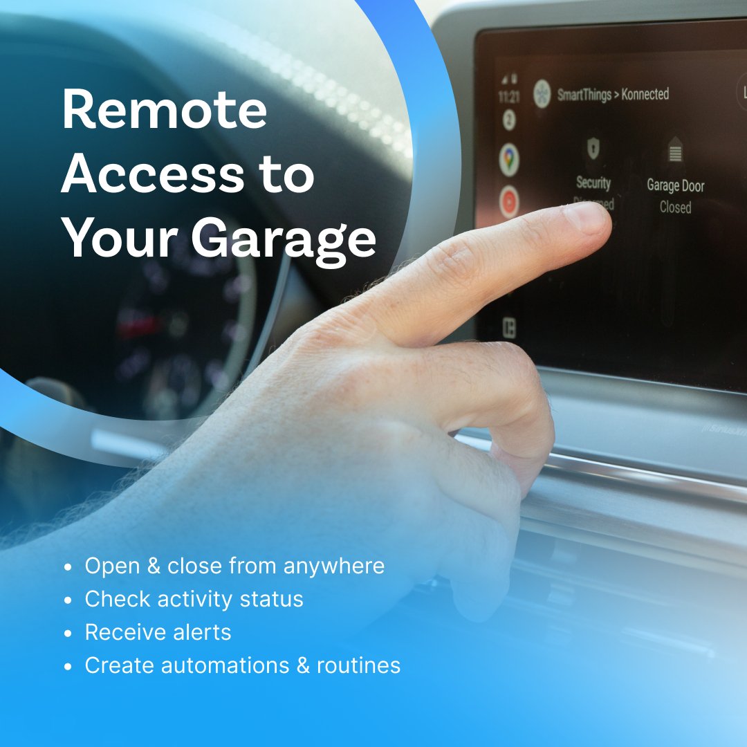 Konnected Smart Garage Door Opener White - dwelligence - Garage Door Opener